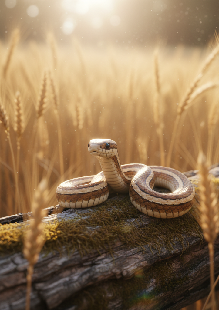 Dibujo animal de una culebra cola larga