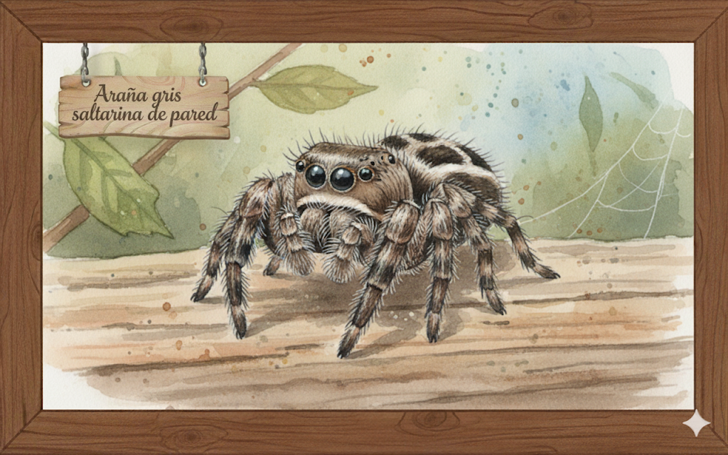 Dibujo de la especie menemerus bivittatus