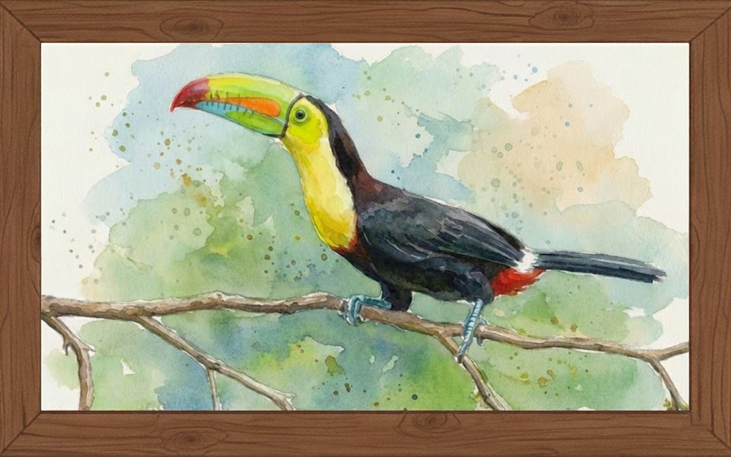 Dibujo de la especie ramphastos sulfuratus